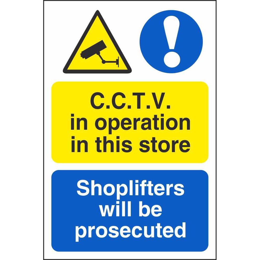 CCTV in Operation In This Store Signs Warning Security Safety Signs