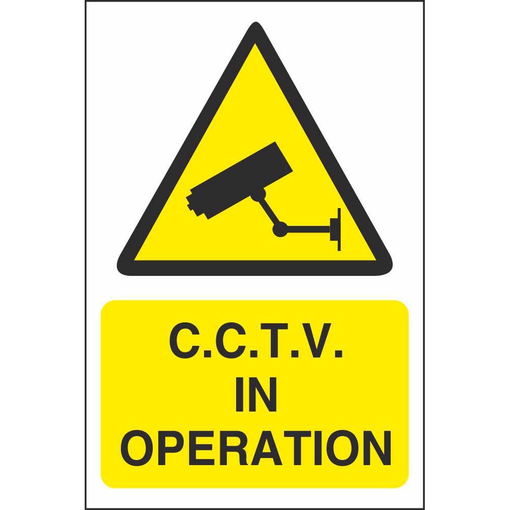 CCTV in Operation Signs Warning Security Safety Signs Ireland