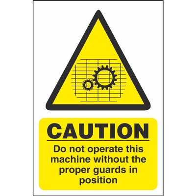 Workplace Machine Safety Signs Ireland | Pat Dennehy Signs