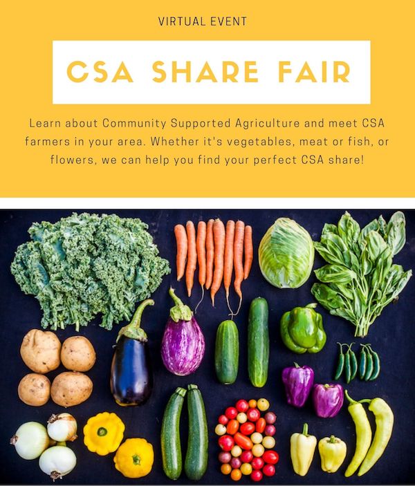 Free Virtual 2021 Portland CSA Share Fair A WeekLong Series About