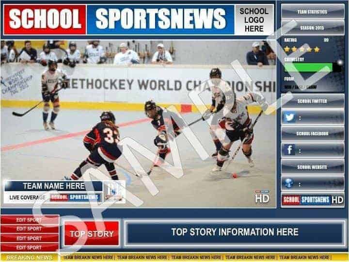 School Sports News HD Display Poster PE4Learning