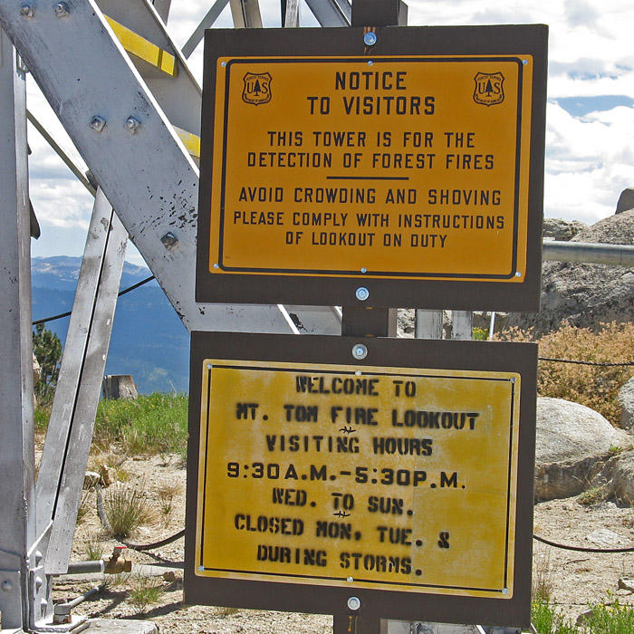 Mount Tom Lookout, California