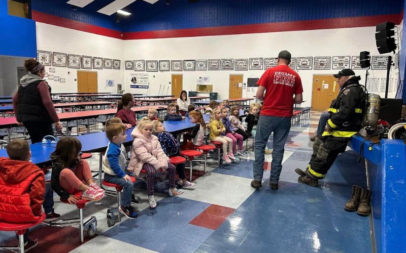 DeGraff and Miami Township Fire Departments Teach Fire Prevention at