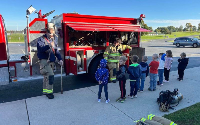 DeGraff and Miami Township Fire Departments Teach Fire Prevention at