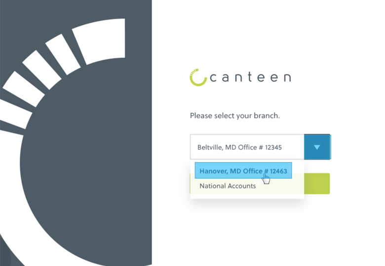 Canteen  Application for Pantry Services Peaktwo