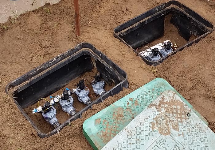 sprinkler manifold valve boxes renovated and repaired Peakview Irrigation