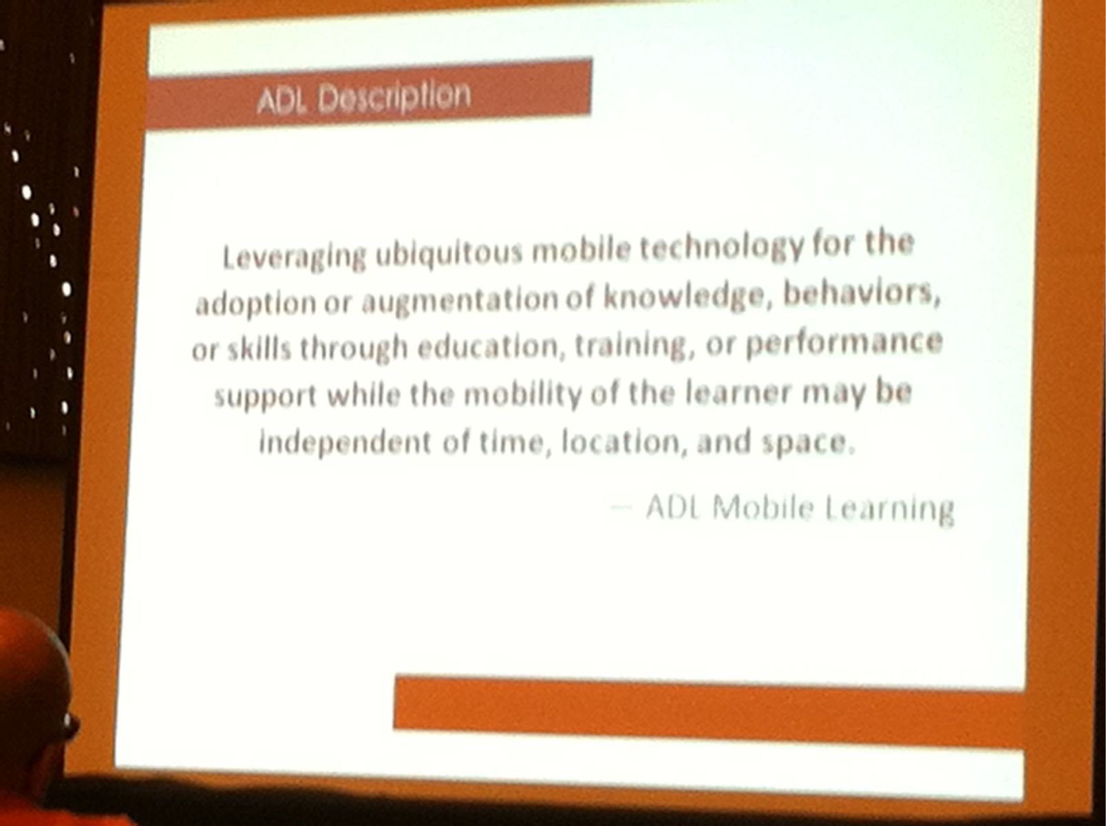 ADL Definition of Mobile Learning Pearltrees