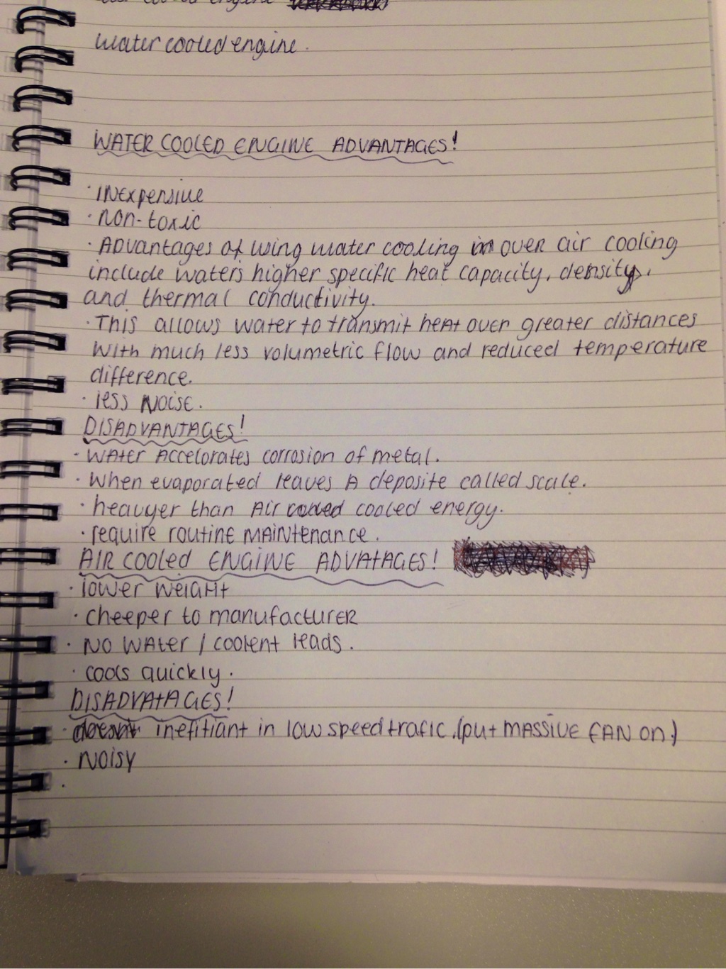 Advantages and disadvantages of air and water cooled engines Pearltrees