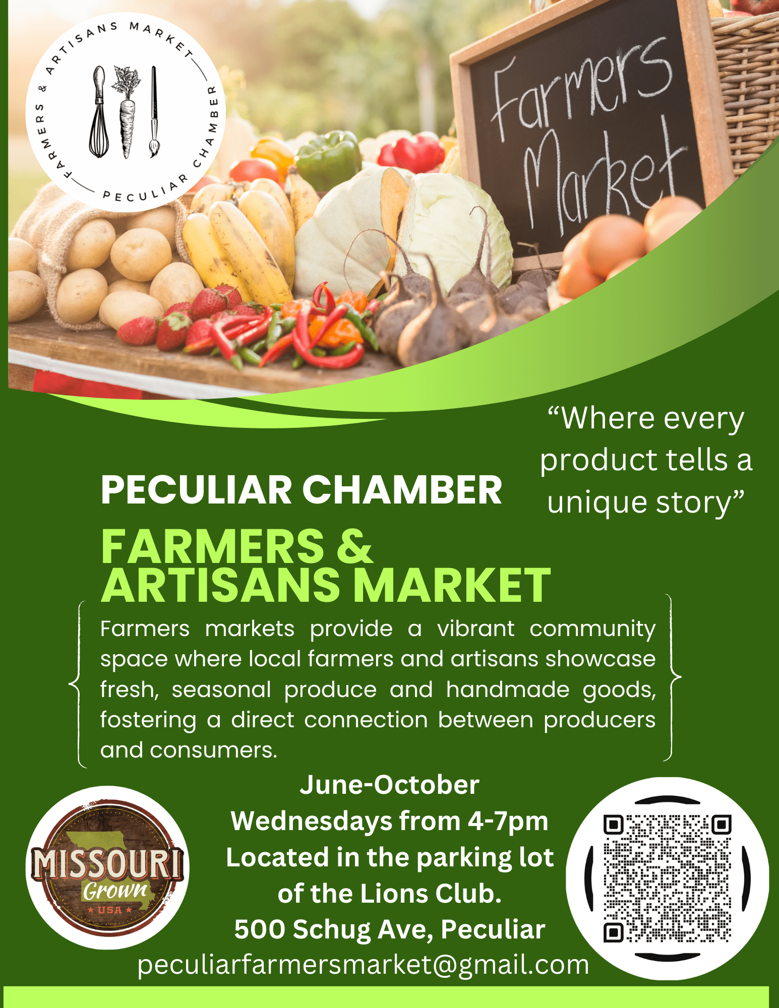 Farmers & Artisans Market Peculiar Area Chamber of Commerce