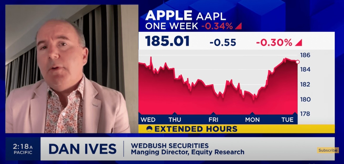 Daniel Ives Apple Vision Pro is the start of Cupertino's 'AI vision