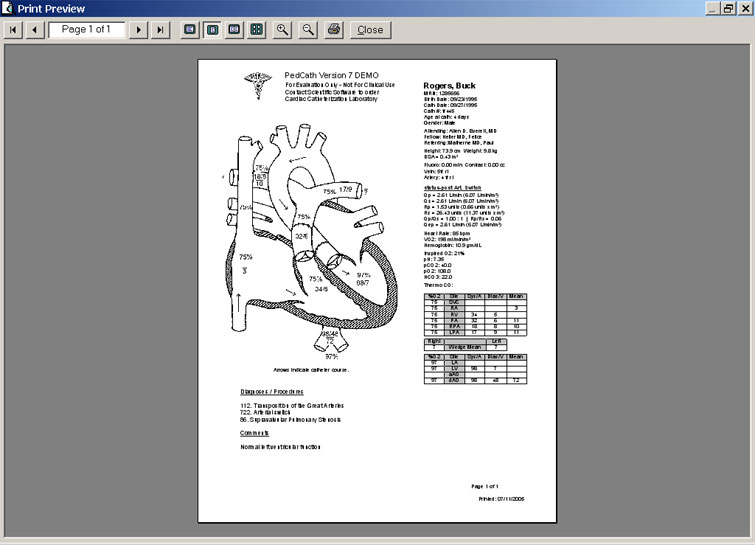 PedCath Pediatric Catheterization Software Scientific Software