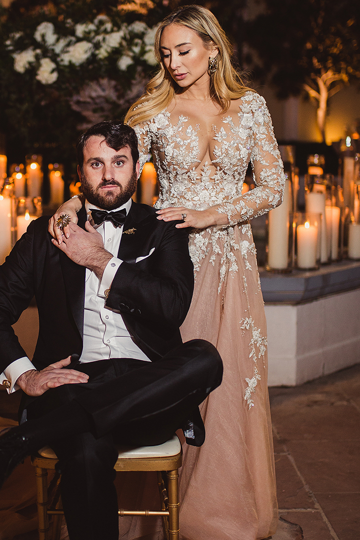 Reagan Charleston’s Stunning Pink Wedding Dress Designed by Pedram