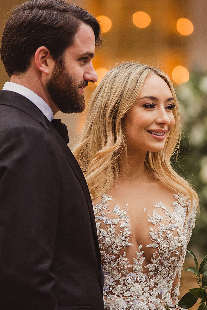 Reagan Charleston’s Stunning Pink Wedding Dress Designed by Pedram