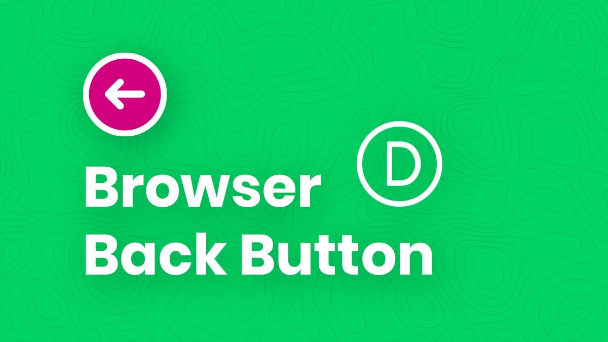 How To Create A Browser Back Button In Divi Divi Code Snippet Club