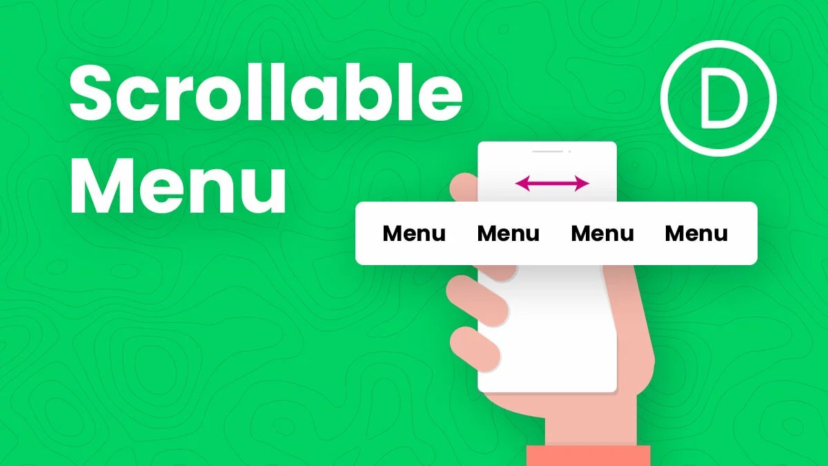 How To Make A Horizontal Scrollable Divi Menu Module Tutorial by PeeAye Creative