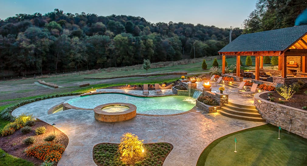Custom Pool Gallery Freeform Pools and Spas by Peek Pools and Spas