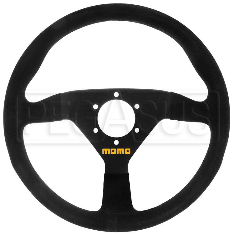 MOMO Model 78 Steering Wheel, Black, Suede, 330mm - Pegasus Auto Racing
