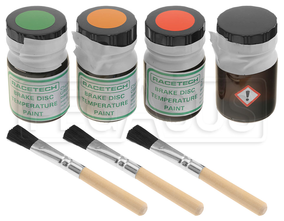 Racetech 3 Color Brake Temperature Paint Kit Pegasus Auto Racing Supplies