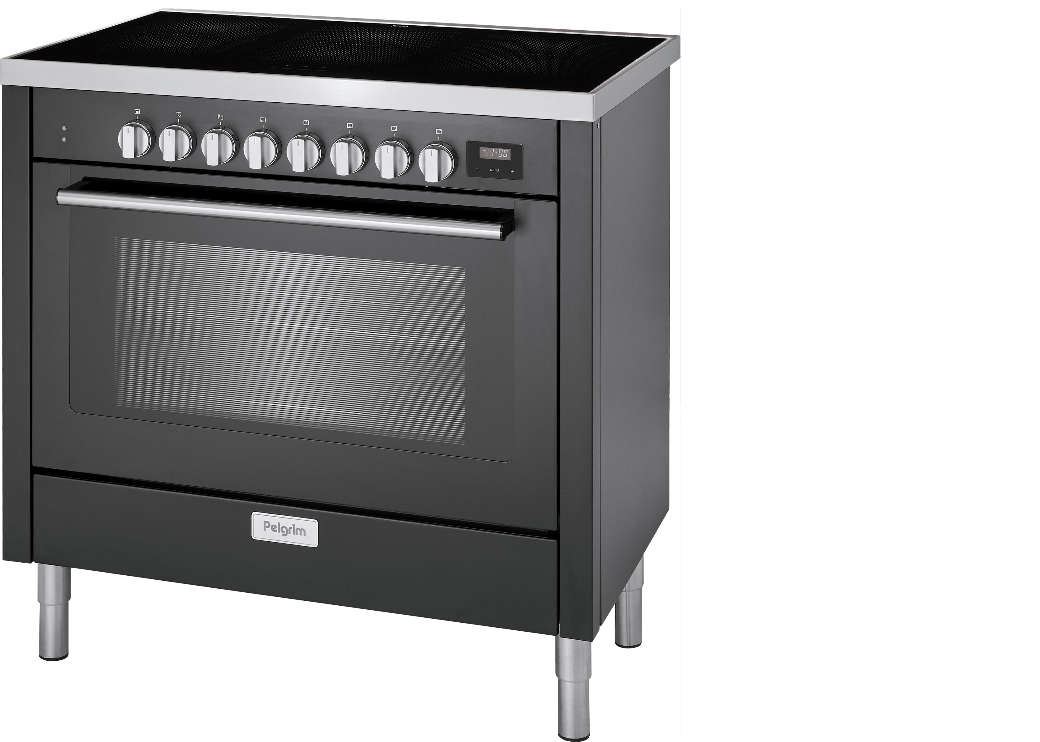 Inductie Fornuis Met Multifunctionele Oven, 90 Cm Breed - Pelgrim