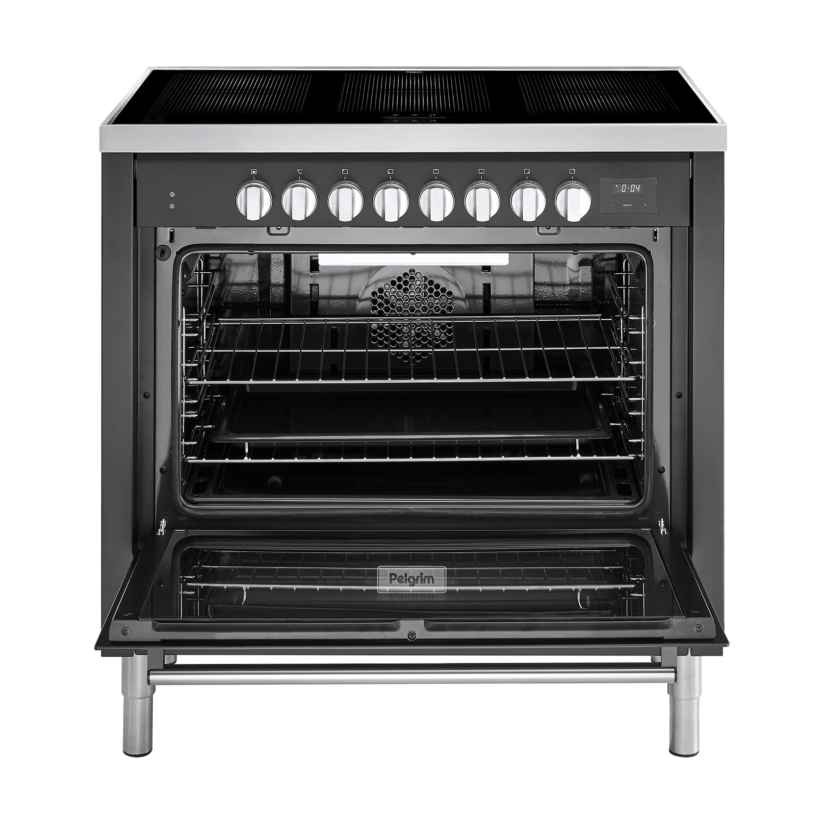 Inductie Fornuis Met Multifunctionele Oven, 90 Cm Breed - Pelgrim