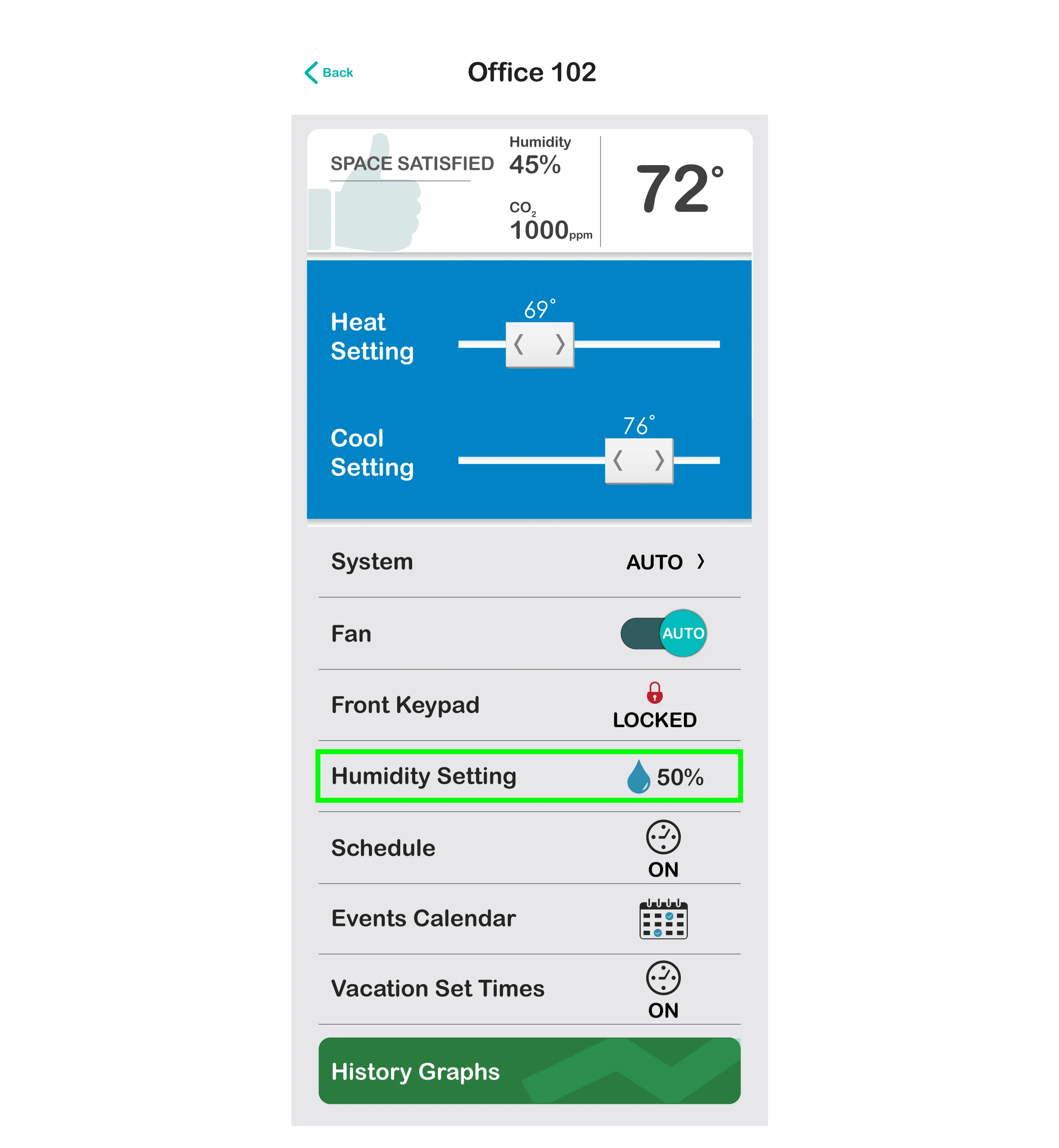 How do I adjust my humidity settings? Pelican Wireless Systems