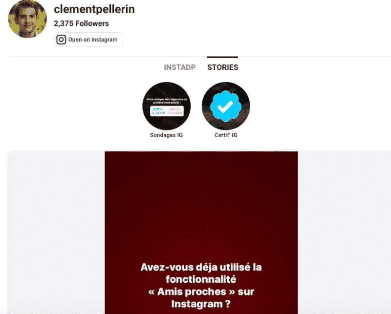 Comment télécharger et voir des Stories Instagram sans