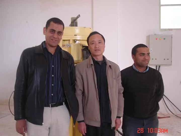 Wood pellet line in Egypt