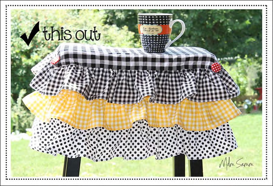 Ruffled Stool Cover Pellon® Projects