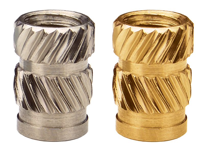 Ultrasonic/HeatSet Inserts Brass & Steel Heat Staking Inserts for