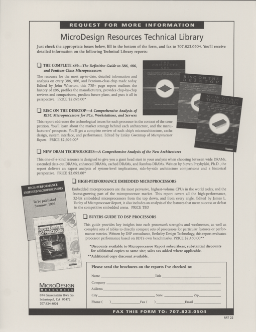 Microprocessor Report February 16, 1995 PenBased Computing History