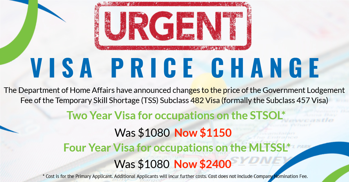 New TSS Visa Cost Pendragon Management