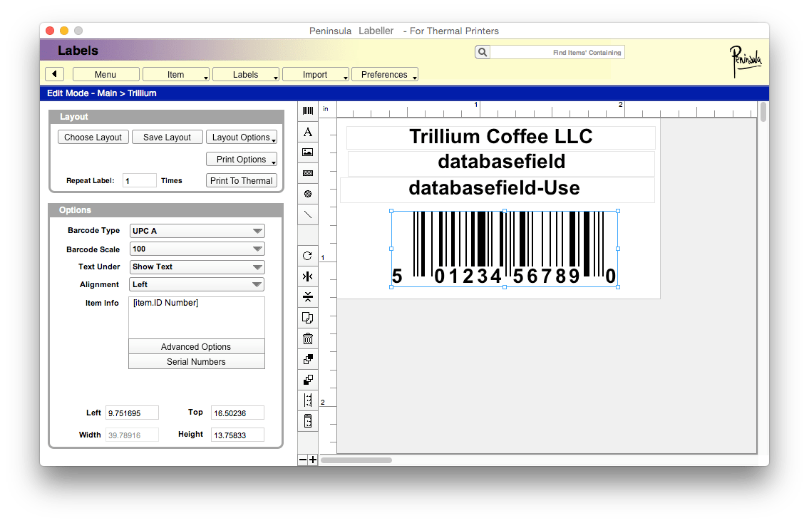 Labelling Software for Mac OSX and PC Windows Labeller
