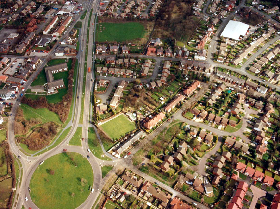 Penketh from the sky.