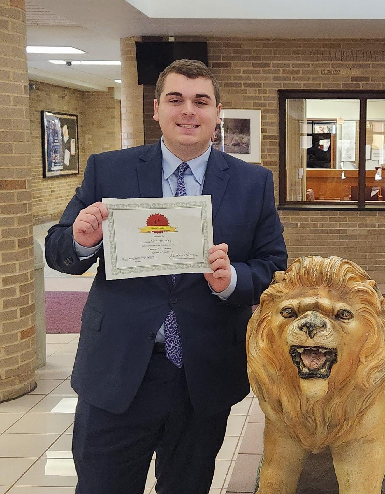 Students Deliver Speeches at Congress Competition PennTrafford