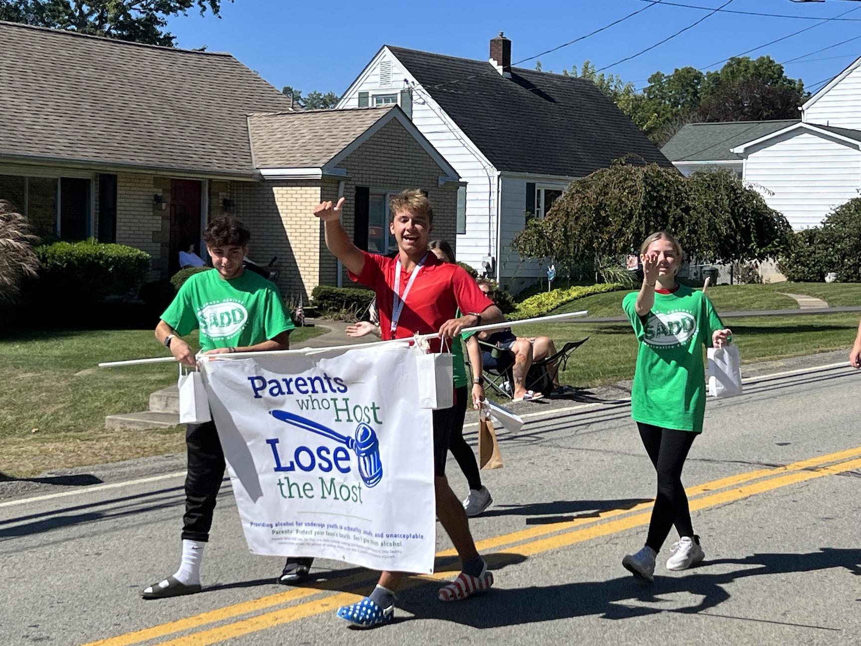 SADD Club Spreads the Word “Parents Who Host Lose the Most” PennTrafford School District
