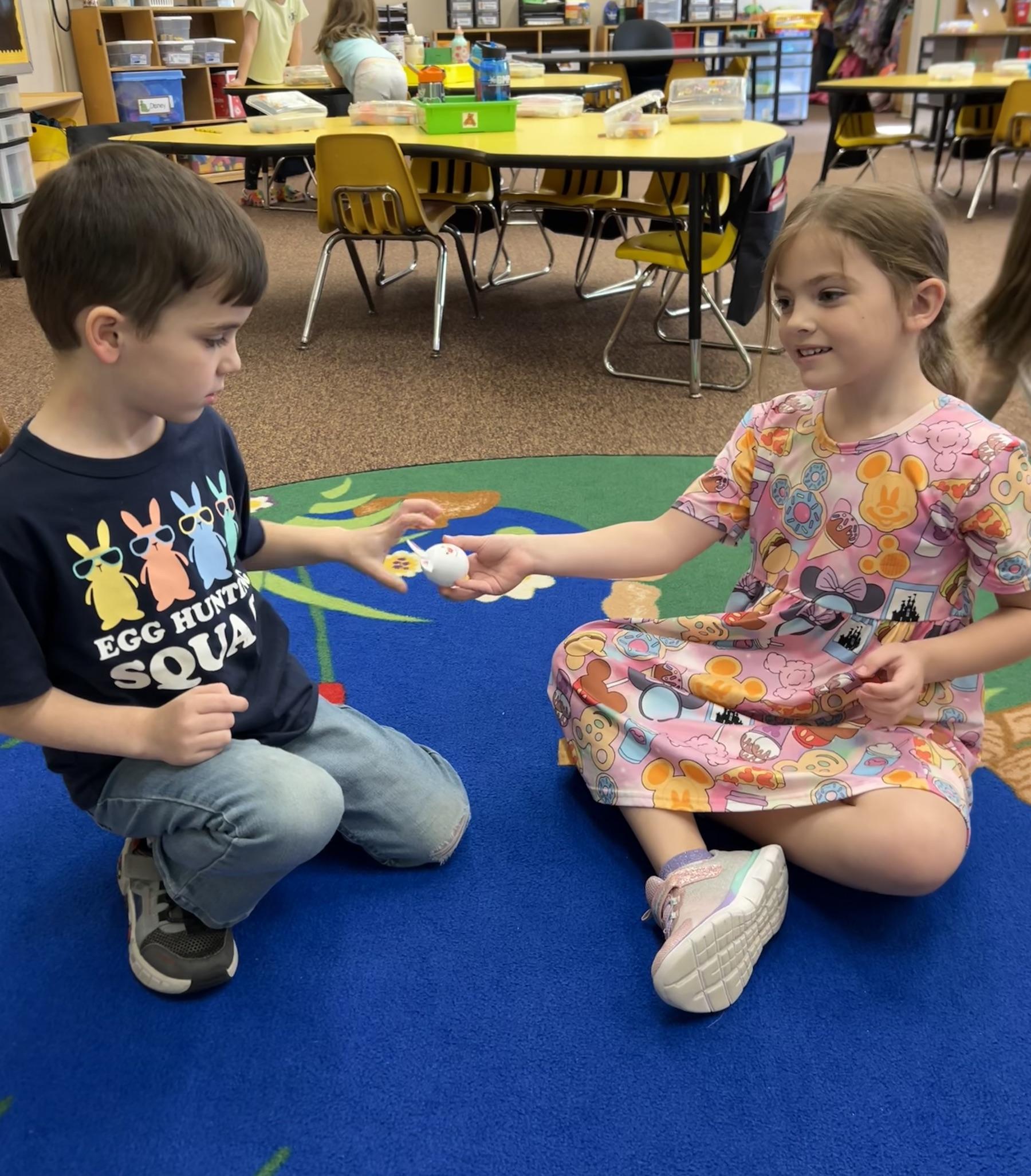 Kindergarteners Learn From Musical Eggs PennTrafford School District