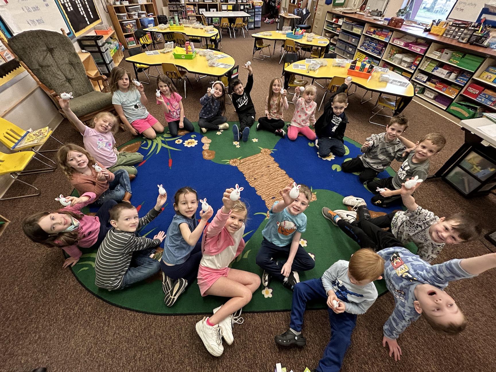 Kindergarteners Learn From Musical Eggs PennTrafford School District