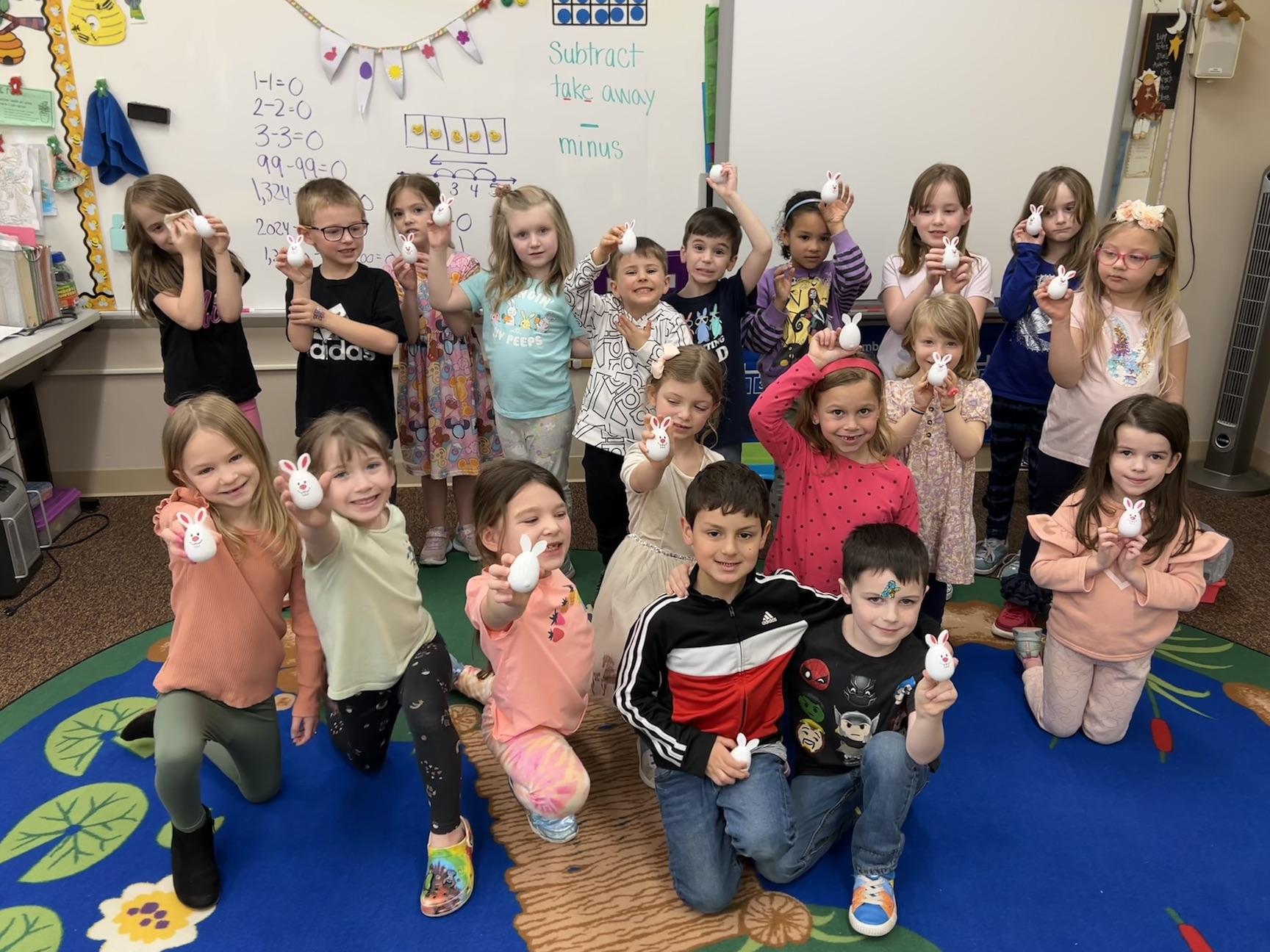 Kindergarteners Learn From Musical Eggs PennTrafford School District