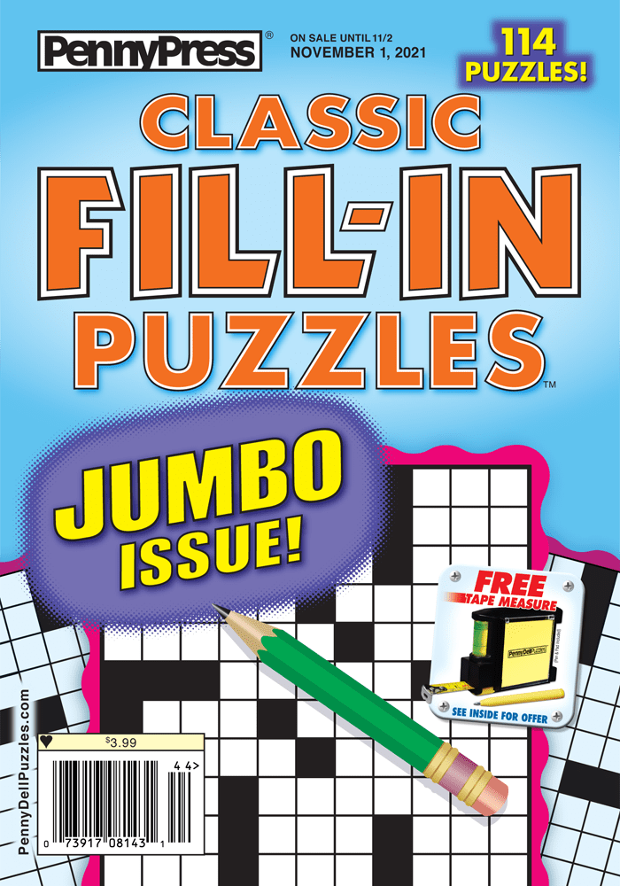 Fill Ins - Penny Dell Puzzles