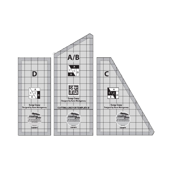 Scrap Crazy 8" Template Set Creative Grids · PennyLane Patchwork