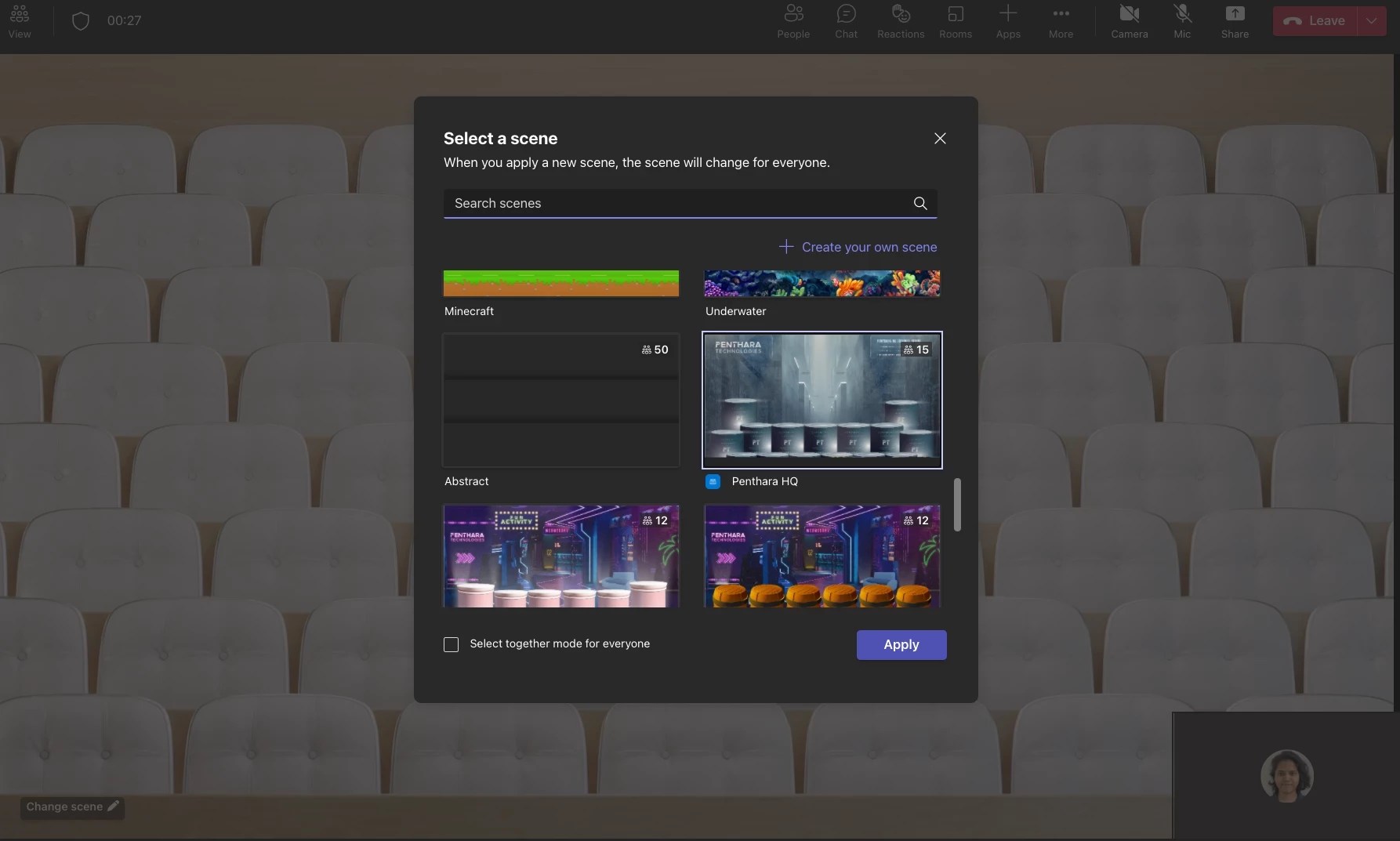 Create and Publish custom Teams Together Mode Backgrounds using Canva