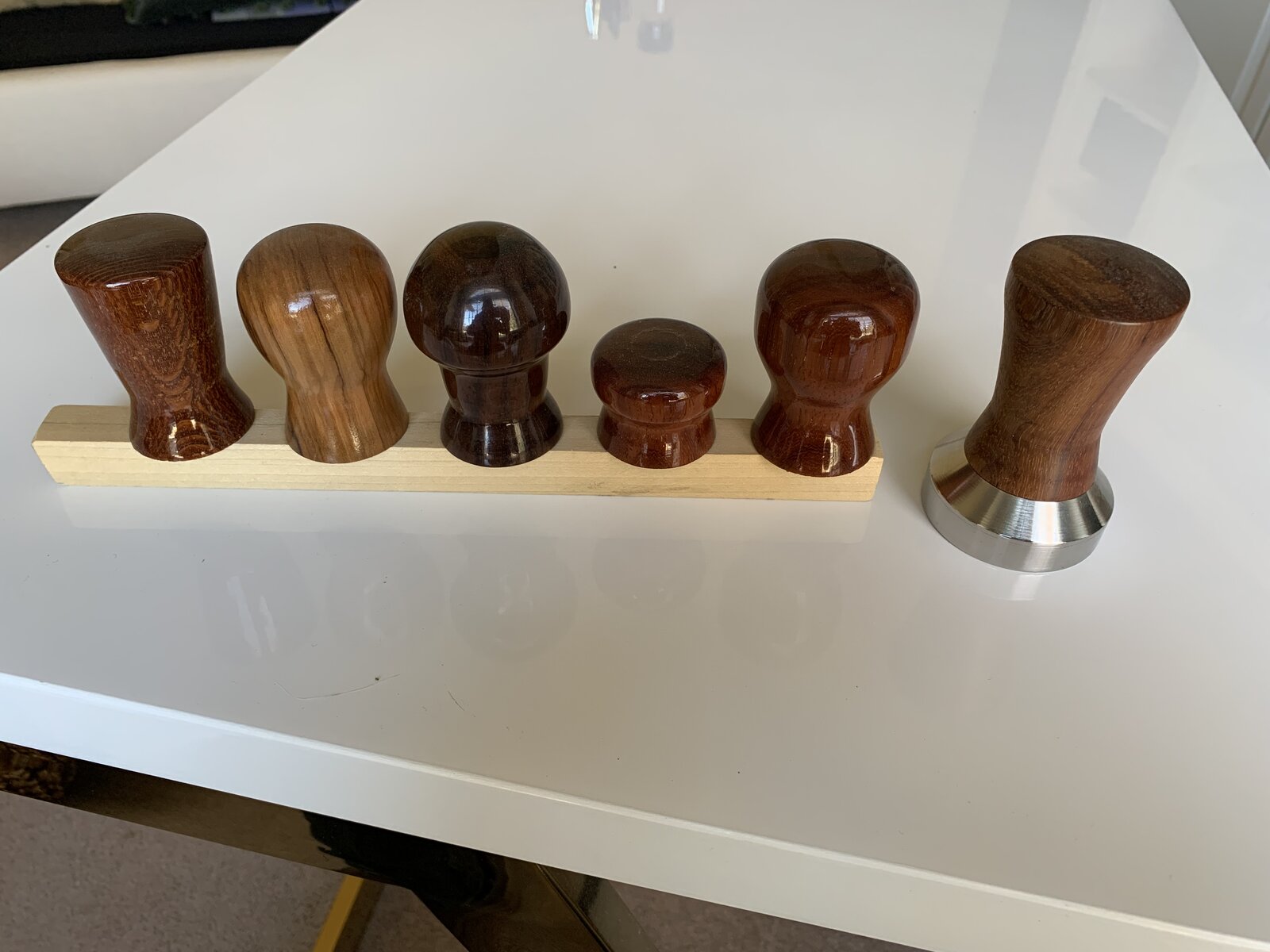 Coffe tamper The International Association of Penturners