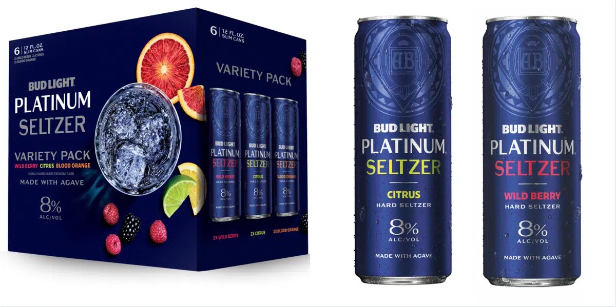 Bud Light Platinum Hard Seltzer Variety Pack 8 Vol. 24 x 35,5 cl Dosen