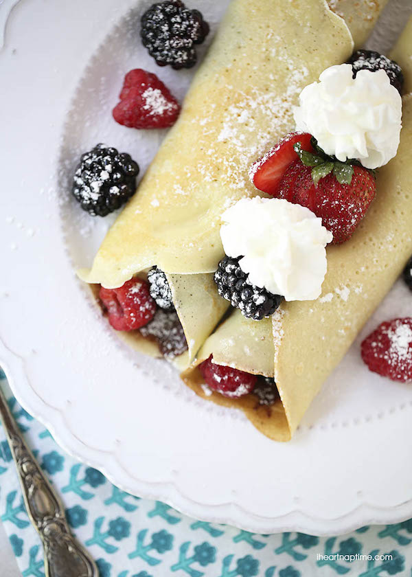 6 recetas de CREPES DULCES (fáciles y muy ricos) Pequeocio