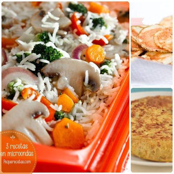 3 recetas en microondas ¡de PequeRecetas