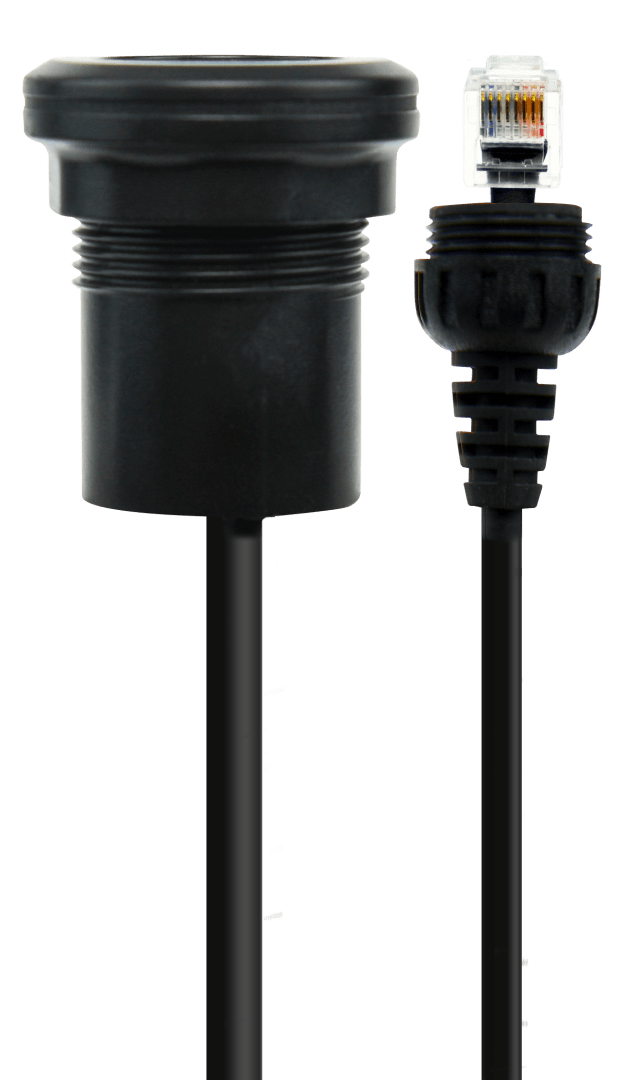 GME IP67 Microphone Extension Lead (2m) with Panel Mount Suit XRS390C
