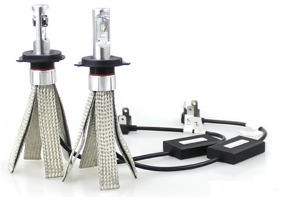 H4 Hi/Low Beam LED Headlight Bulb Globe Upgrade Kit 5700K w/ Canbus