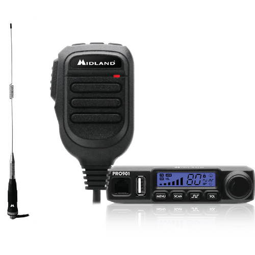 Compact UHF Car Radios Midland & GME Perception Lighting