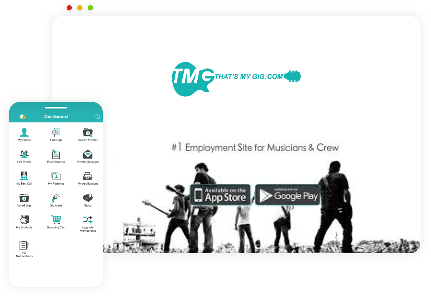 Online Job Portal site for Musicians Community
