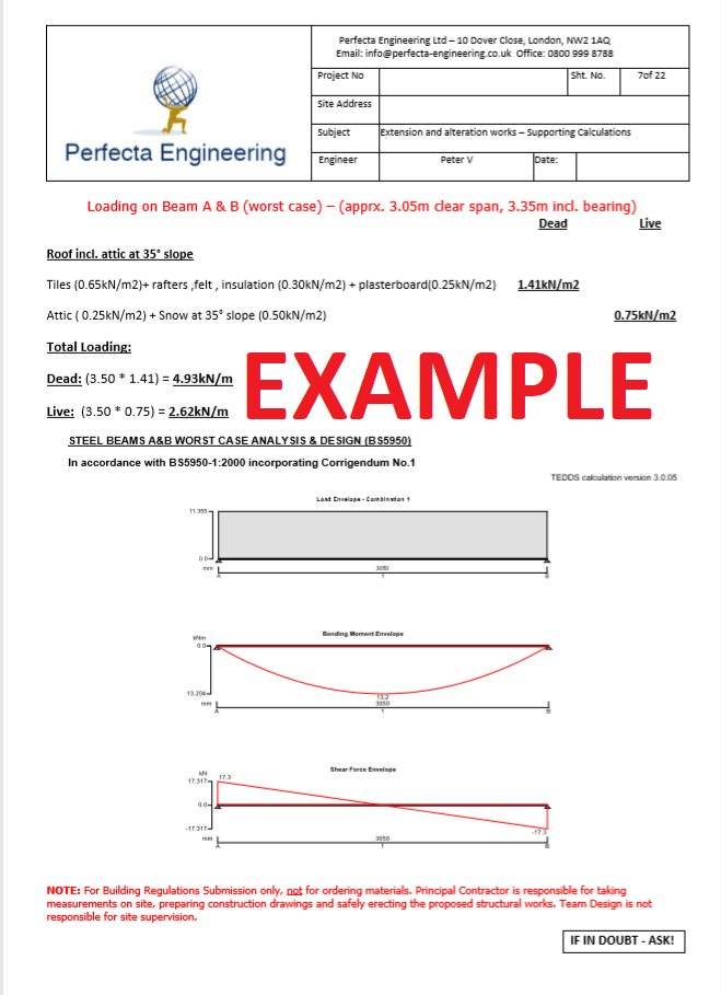 Calculations examples Beam Calculations From only £60